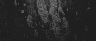 Duvar çiziklerle dolu. Arka plan için kirli çimento dokusu, korkutucu koyu duvar. Kara duvar.