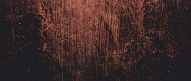 Duvar çiziklerle dolu. Arka plan için kirli çimento dokusu, korkutucu koyu duvar. Kara duvar.