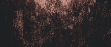 Duvar çiziklerle dolu. Arka plan için kirli çimento dokusu, korkutucu koyu duvar. Kara duvar.