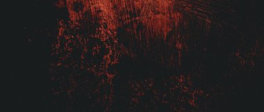 Duvar çiziklerle dolu. Arka plan için kirli çimento dokusu, korkutucu koyu duvar. Kara duvar.