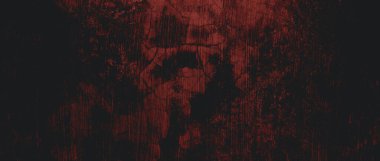 Duvar çiziklerle dolu. Arka plan için kirli çimento dokusu, korkutucu koyu duvar. Kara duvar.