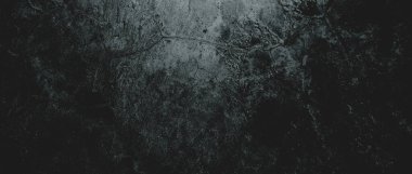 Duvar çiziklerle dolu. Arka plan için kirli çimento dokusu, korkutucu koyu duvar. Kara duvar.