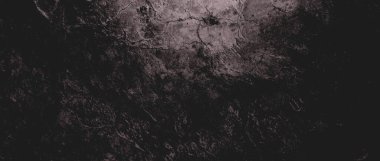 Duvar çiziklerle dolu. Arka plan için kirli çimento dokusu, korkutucu koyu duvar. Kara duvar.