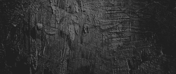 傷だらけの壁 背景のためのグランジーセメントテクスチャ 怖い暗い壁 ブラック壁 — ストック写真