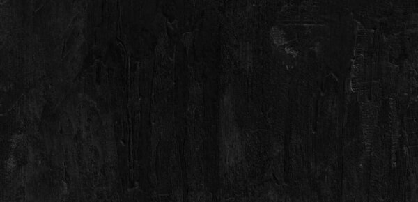 Тёмный страшный черный гранж текстурированный бетонный фон стены. Старый чёрный цемент