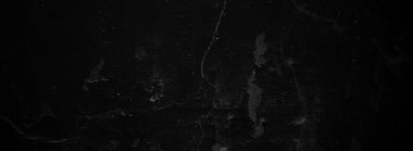 Ürkütücü karanlık duvarlar, arka plan için uzun siyah beton dokusu.