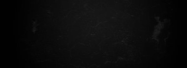 Ürkütücü karanlık duvarlar, arka plan için uzun siyah beton dokusu.