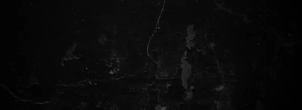 Ürkütücü Karanlık Duvarlar Arka Plan Için Uzun Siyah Beton Dokusu — Stok fotoğraf