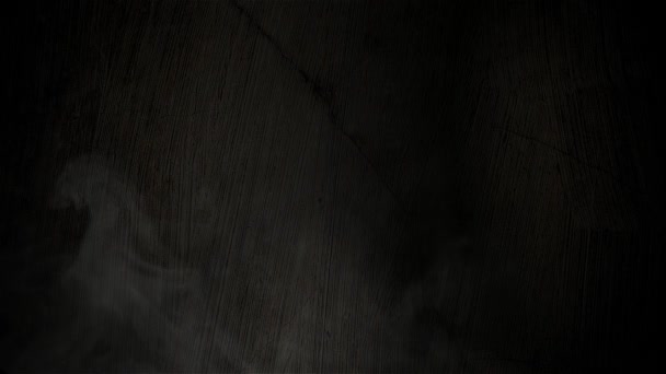 怖い煙の暗い壁 背景のための軽い黒のコンクリートセメントのテクスチャ — ストック動画