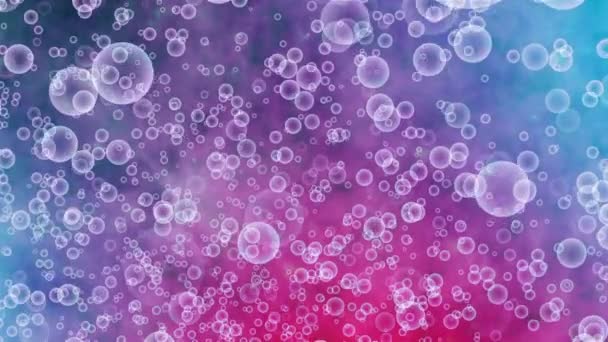 带气泡的抽象背景 — 图库视频影像