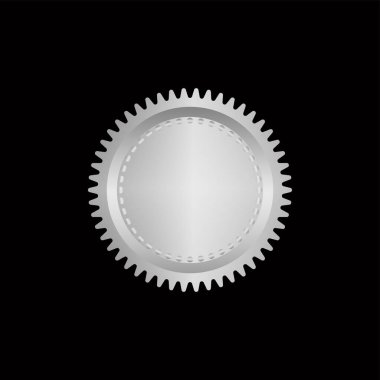 Vektör illüstrasyon sertifikası altın folyo mühür veya madalya izole edildi