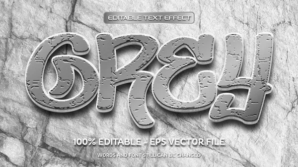 Grey Editable Text Effect Natural Stone Background — Vector de stock