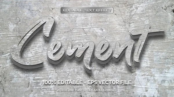 Efecto Texto Editable Con Fondo Piedra Natural — Vector de stock