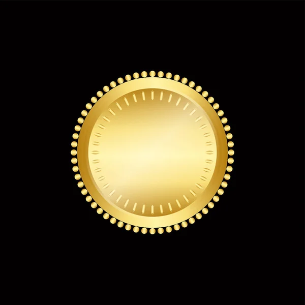 Εικονογράφηση Διάνυσμα Πιστοποιητικό Χρυσό Σφραγίδα Φύλλο Μετάλλιο Απομονωθεί — Διανυσματικό Αρχείο