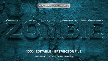 Doğal taş arkaplanlı düzenlenebilir metin efekti