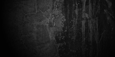 Kaya soyut kara duvar arkaplanı. koyu alçılı duvar arkaplanı