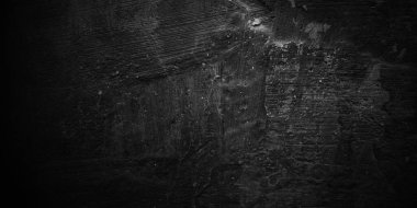 Kaya soyut kara duvar arkaplanı. koyu alçılı duvar arkaplanı