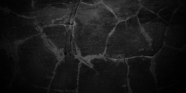 Kaya soyut kara duvar arkaplanı. koyu alçılı duvar arkaplanı