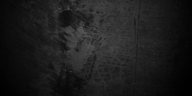 Kaya soyut kara duvar arkaplanı. koyu alçılı duvar arkaplanı