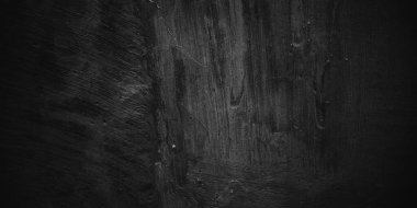 Kaya soyut kara duvar arkaplanı. koyu alçılı duvar arkaplanı