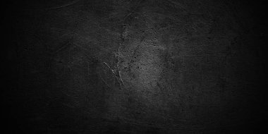 Kaya soyut kara duvar arkaplanı. koyu alçılı duvar arkaplanı