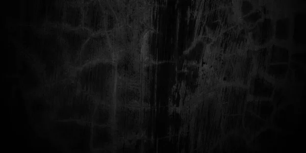 岩石抽象的黑墙背景 深色斑纹壁背 — 图库照片