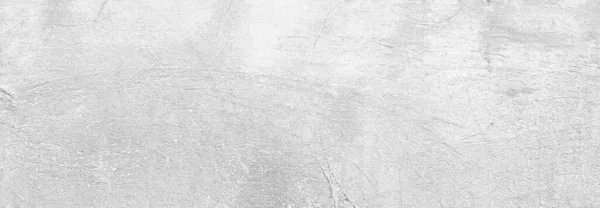 White Concrete Scratched Panoramic White Plaster Wall Surface — 스톡 사진