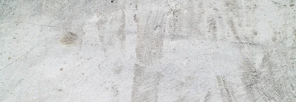 White Concrete Scratched Panoramic White Plaster Wall Surface — Stock Photo, Image