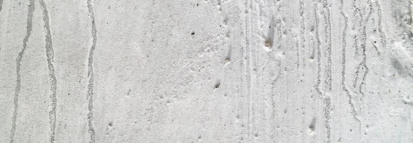 White Concrete Scratched Panoramic White Plaster Wall Surface — Stock Photo, Image