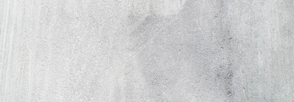White Concrete Scratched Panoramic White Plaster Wall Surface — ストック写真