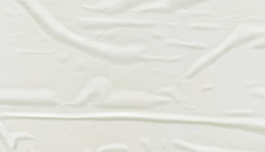 Çeşitli amaçlar için buruşmuş kağıt dokusu arka planı. Beyaz buruşuk kağıt dokusu