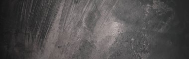 Siyah duvar çizilmiş, panoramik siyah duvar yüzeyi
