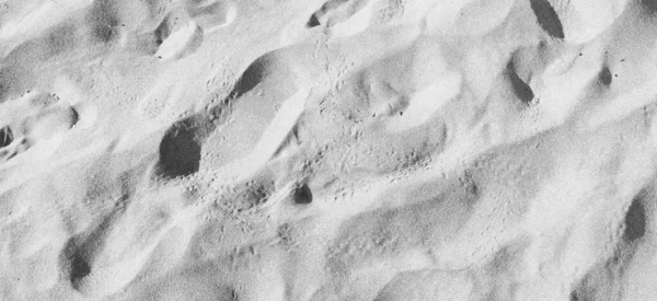 Footprints Vehicles Soft Sand Beach — Photo