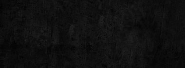 Ürkütücü karanlık duvarlar, arka plan için uzun siyah beton dokusu.