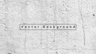 Beton duvar arka plan vektör çizimi. Arkaplan beyaz çimento alçı dokusu.
