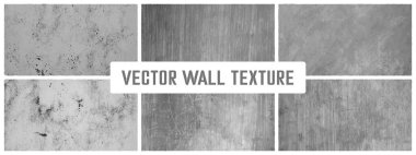 Grunge çimento dokusu vektör kolleksiyonunu oluşturur. Somut duvar arkaplan vektörü illüstrasyonu