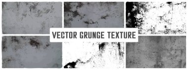 Grunge çimento dokusu vektör kolleksiyonunu oluşturur. Somut duvar arkaplan vektörü illüstrasyonu