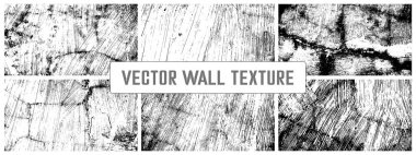 Grunge çimento dokusu vektör kolleksiyonunu oluşturur. Somut duvar arkaplan vektörü illüstrasyonu