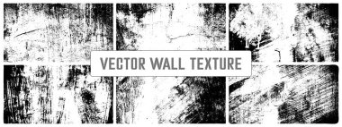 Beyaz sıkıntılı doku vektör koleksiyonunu örtüyor. Sert Grunge dokusu arkaplanı