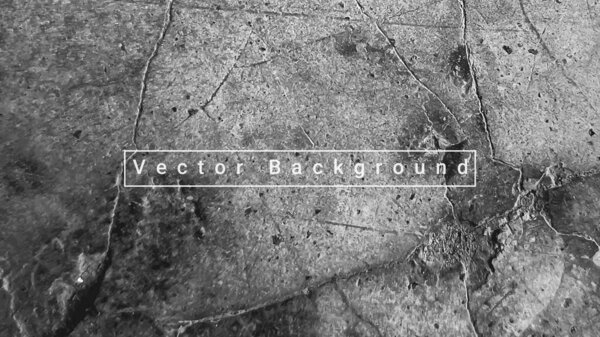 Векторная иллюстрация бетонной стены. Фоновая текстура цемента.