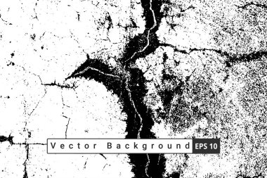Soyut Kara Damga kaba vektör arka planında sıkıntı yaratıyor. Arkaplan için siyah grunge dokusu