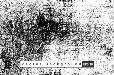 Soyut Kara Damga kaba vektör arka planında sıkıntı yaratıyor. Arkaplan için siyah grunge dokusu