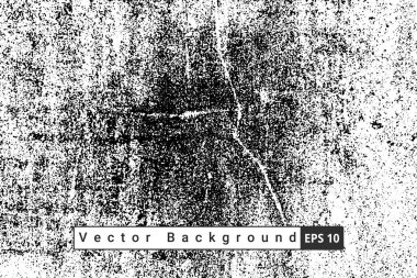 Soyut Kara Damga kaba vektör arka planında sıkıntı yaratıyor. Arkaplan için siyah grunge dokusu
