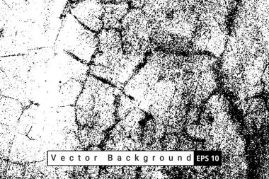 Soyut Kara Damga kaba vektör arka planında sıkıntı yaratıyor. Arkaplan için siyah grunge dokusu