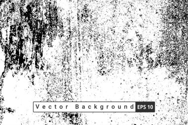 Soyut Kara Damga kaba vektör arka planında sıkıntı yaratıyor. Arkaplan için siyah grunge dokusu