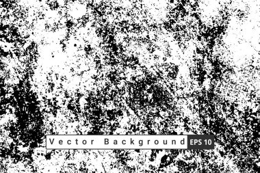 Soyut Kara Damga kaba vektör arka planında sıkıntı yaratıyor. Arkaplan için siyah grunge dokusu