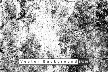 Soyut Kara Damga kaba vektör arka planında sıkıntı yaratıyor. Arkaplan için siyah grunge dokusu