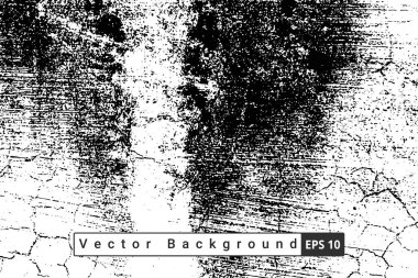 Soyut Kara Damga kaba vektör arka planında sıkıntı yaratıyor. Arkaplan için siyah grunge dokusu