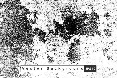 Soyut Kara Damga kaba vektör arka planında sıkıntı yaratıyor. Arkaplan için siyah grunge dokusu