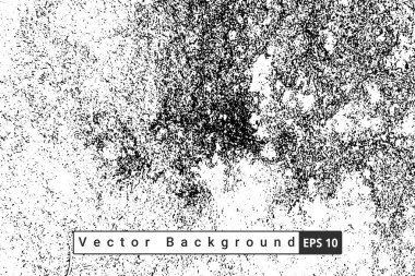 Soyut Kara Damga kaba vektör arka planında sıkıntı yaratıyor. Arkaplan için siyah grunge dokusu
